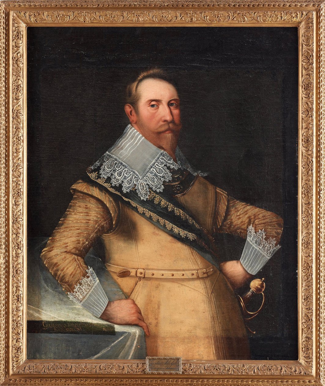 غوستاف الثاني أدولف ديت لو جراند أو لي ليون دو نور (1594-1632) - غوستافوس أدولفوس من السويد - بينتور دي كورنيليوس أرندتز بواسطة كورنيليوس أرندتز