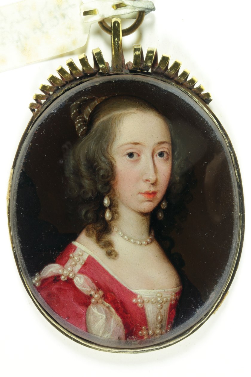 Lady Elizabeth Cavendish, Countess of Bridgewater (enamel) بواسطة كورنيليوس الأول جونسون
