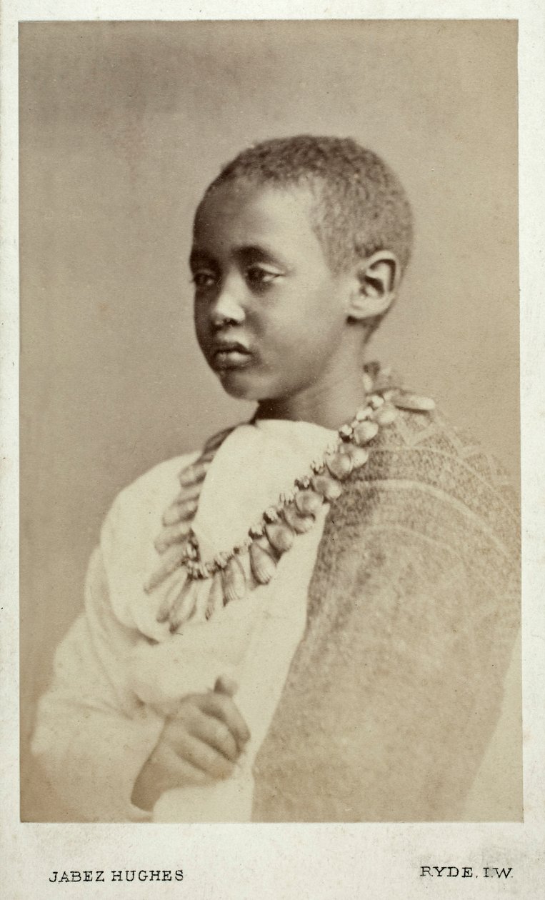 الأمير ألمايو ، ابن الإمبراطور ثيودور الثاني ، رايد ، إنجلترا ، 1868 (طبعة زلال) بواسطة كورنيليوس جابيز هيوز