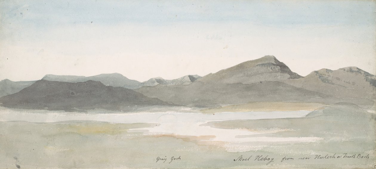 كريج جوتش ، مويل هيبوج ، شمال ويلز ، كاليفورنيا. 1802. بواسطة كورنيليوس فارلي