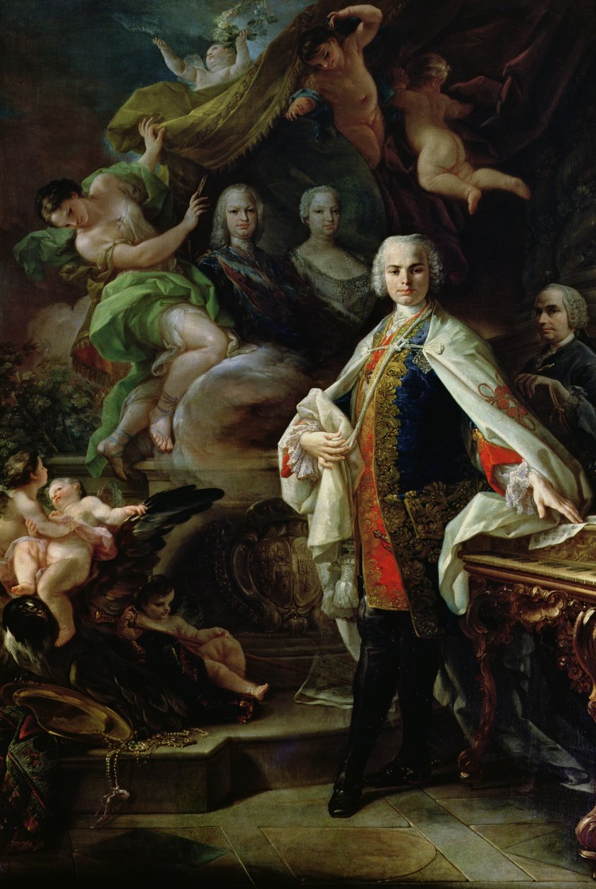 صورة لكارلو بروشي (1705-82) `` Il Farinelli &39;&39; ، بعد عام 1746 بواسطة كورادو جياكوينتو