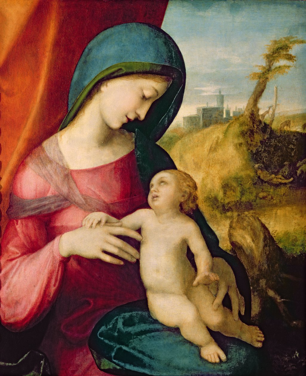 مادونا والطفل ، 1512-14 بواسطة أنطونيو دا كوريجيو