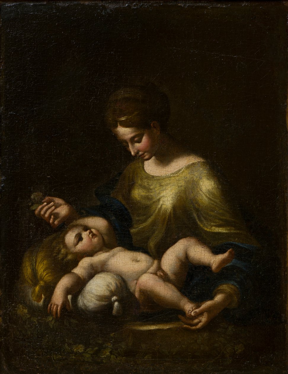 مادونا والطفل ، حوالي 1509-34 (زيت على قماش) بواسطة كوريجيو