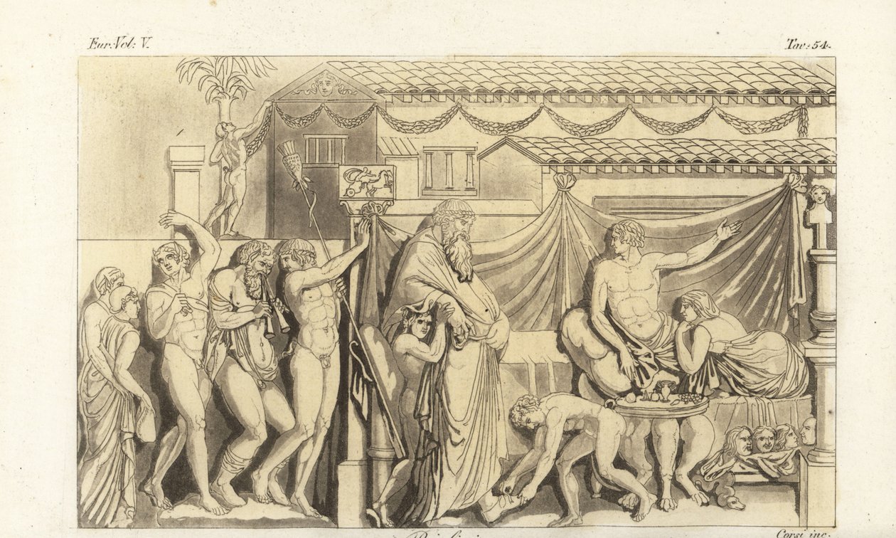 مشهد من Petronius s Satyricon بواسطة كورسي كورسي