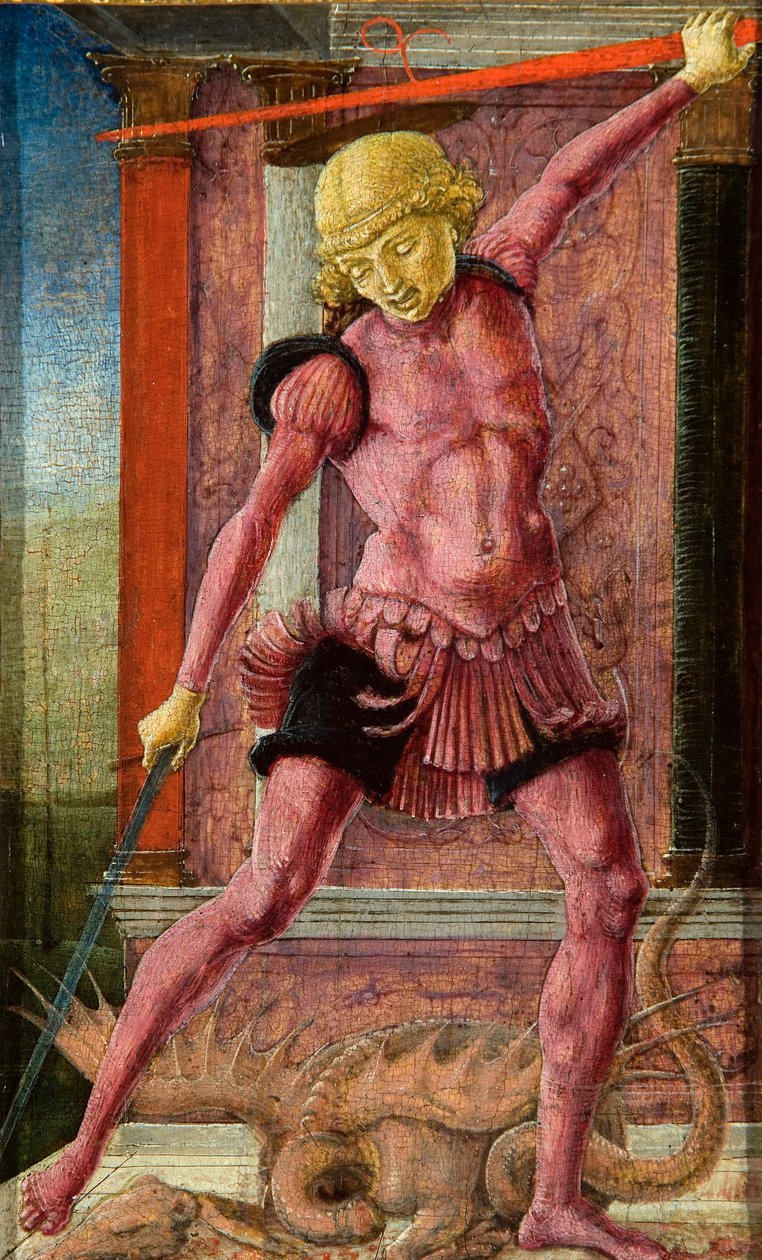 القديس جورج ، حوالي 1462. بواسطة Cosimo Tura