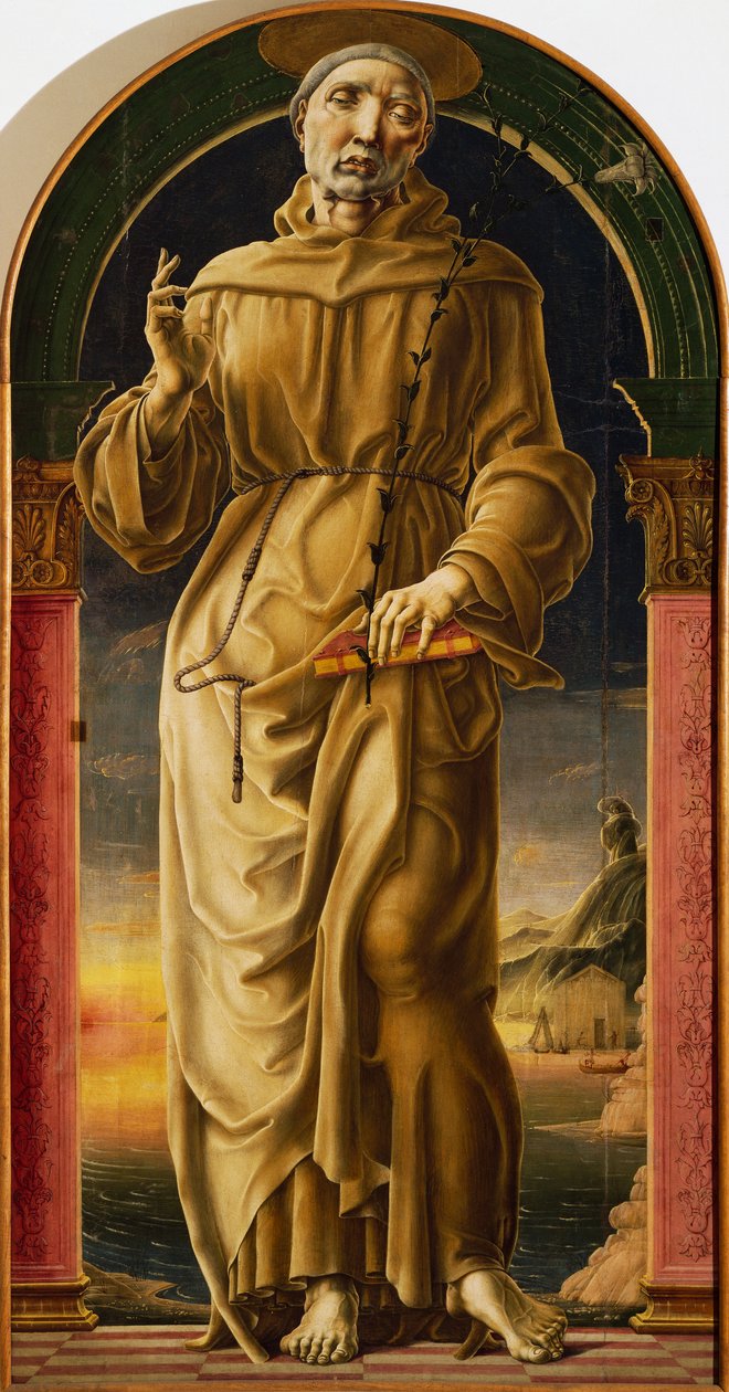 القديس أنتوني ، رسم كوزمي طرة (حوالي 1430-1495) ، لوحة. بواسطة Cosimo Tura