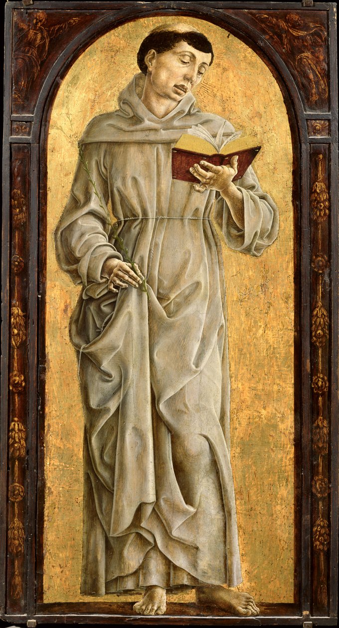 القديس أنتوني بادوا (1195-1231) قراءة بواسطة Cosimo Tura