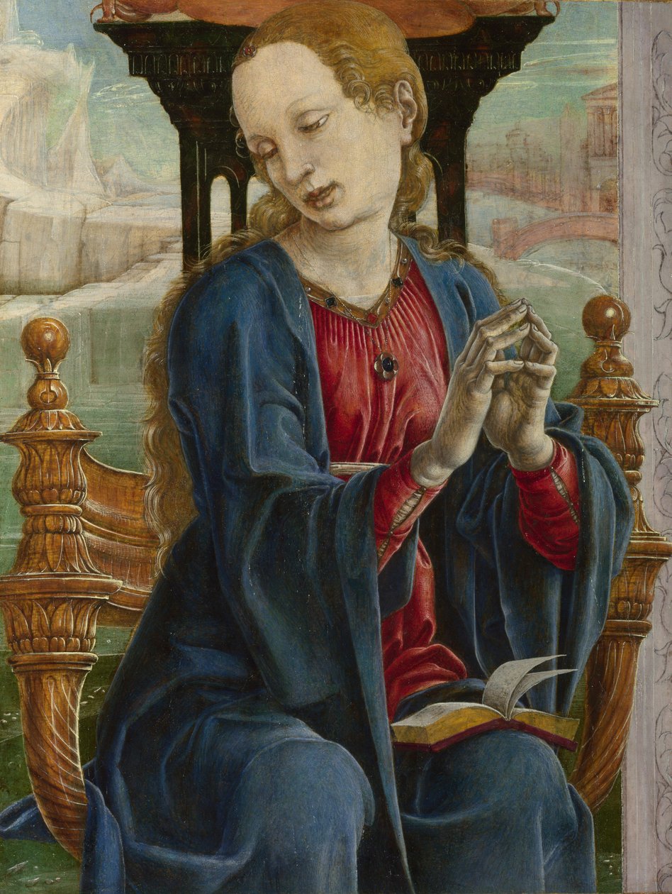 إعلان العذراء ، حوالي 1475. بواسطة Cosimo Tura