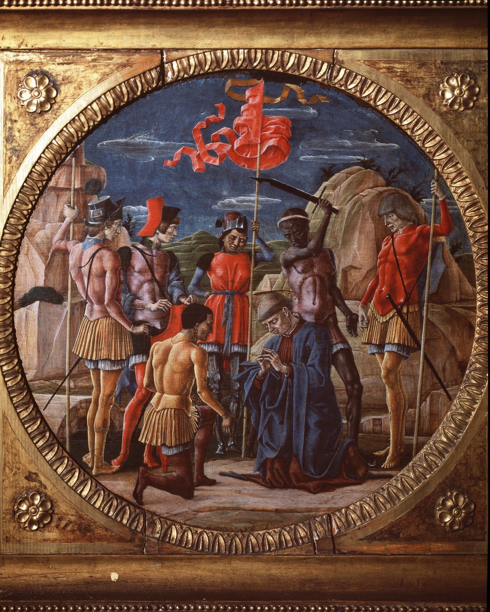 The martyrdom of st Maurelio of Edessa - oil on panel بواسطة Cosimo Tura