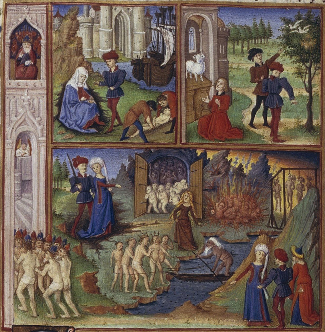رسم ملحمي للأينيد لفيرجيل 1450-1499 بواسطة Coëtivy Master