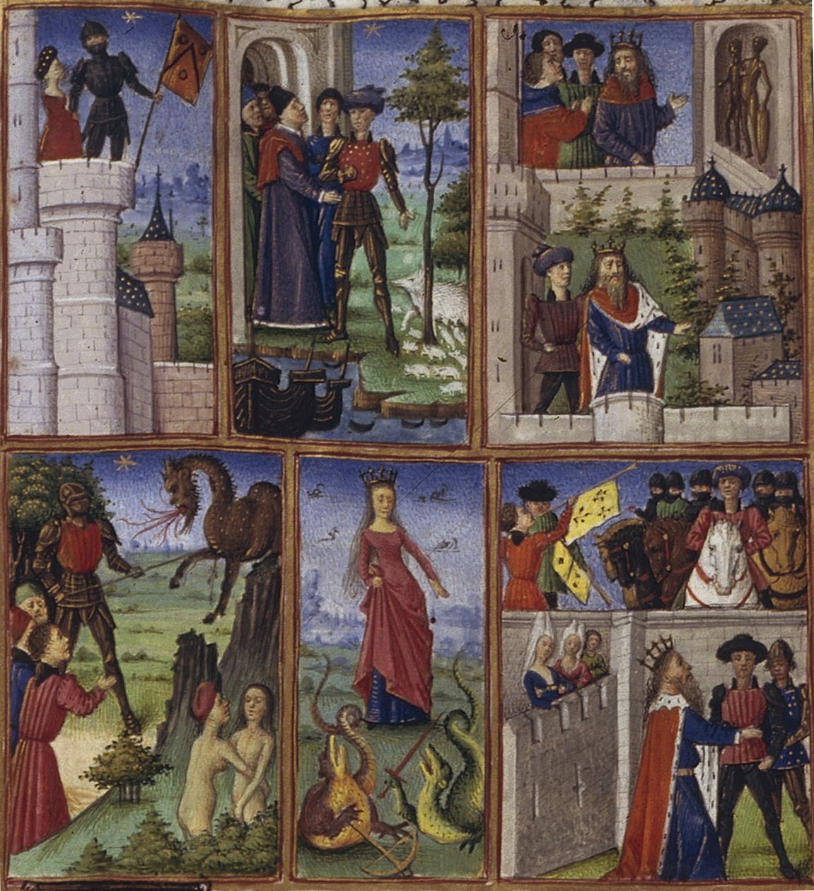 رسم ملحمي للأينيد لفيرجيل 1450-1499 بواسطة Coëtivy Master