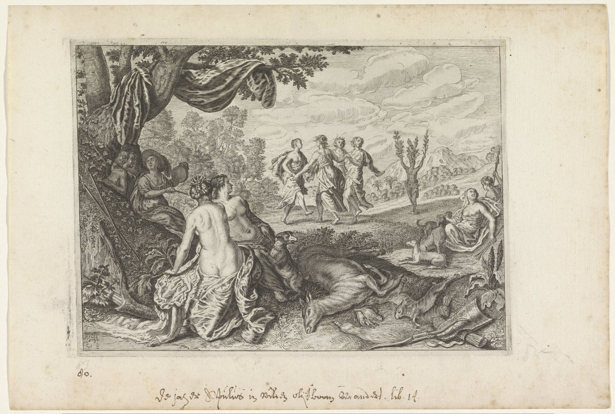 Apulus يتحول إلى شجرة زيتون تحولات أوفيد (عنوان المسلسل) بواسطة كريسبين فان دي باس (الثاني) (ورشة عمل)