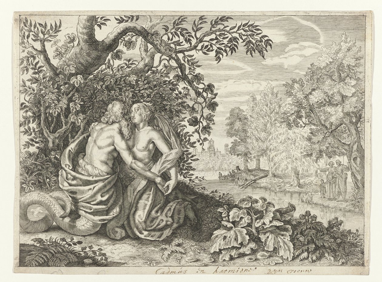 Harmonia in Cadmus Metamorphosen van Ovidius (عنوان السلسلة) بواسطة كريسبين فان دي باس (الثاني)