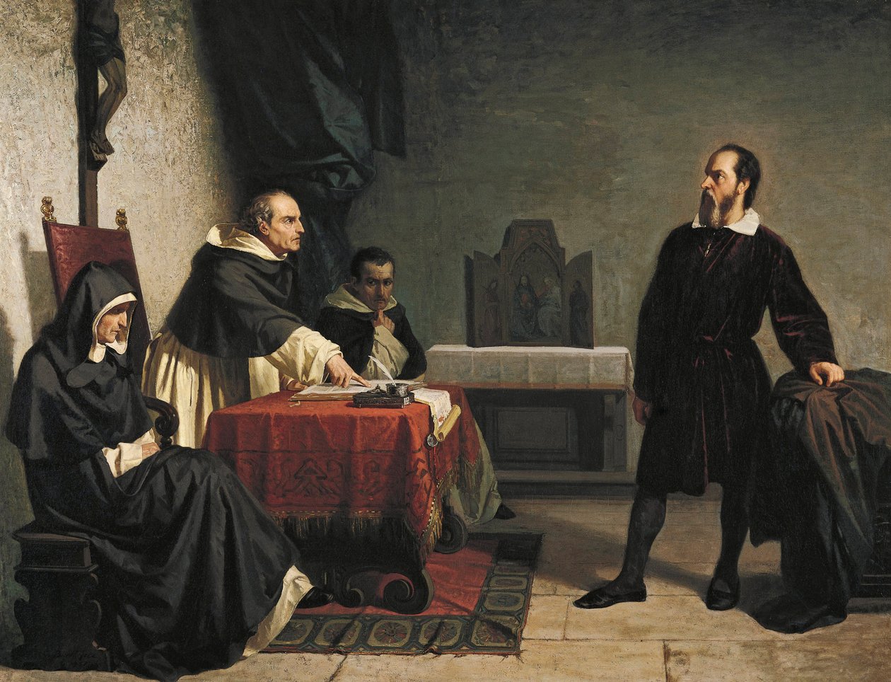 Galileo before the Roman Inquisition بواسطة كريستيانو بانتي