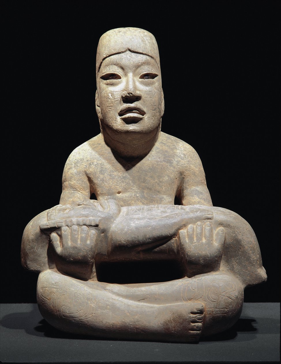 رب السطور (تضحية طفل) (نحت) بواسطة ثقافة Olmec