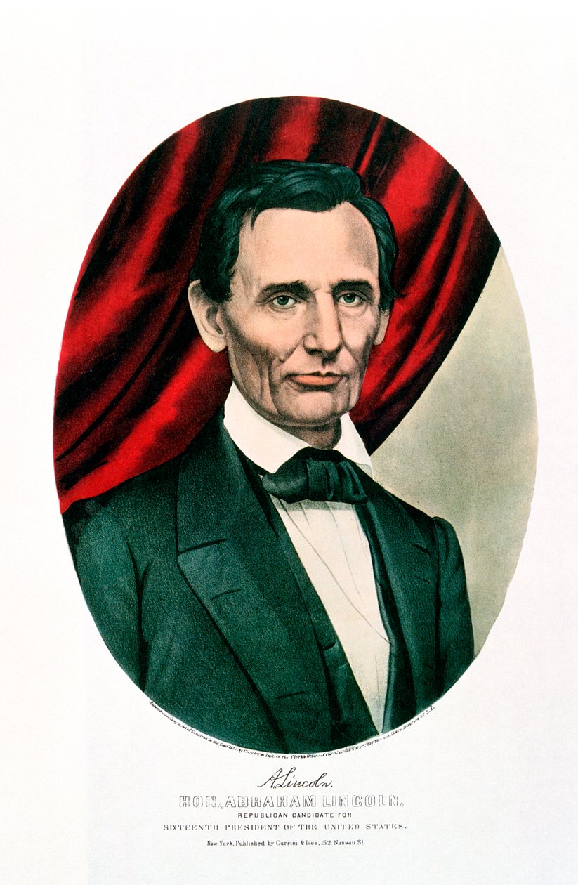 أبراهام لنكولن 1809-65 ، c1865 بواسطة كوريير وآيفز