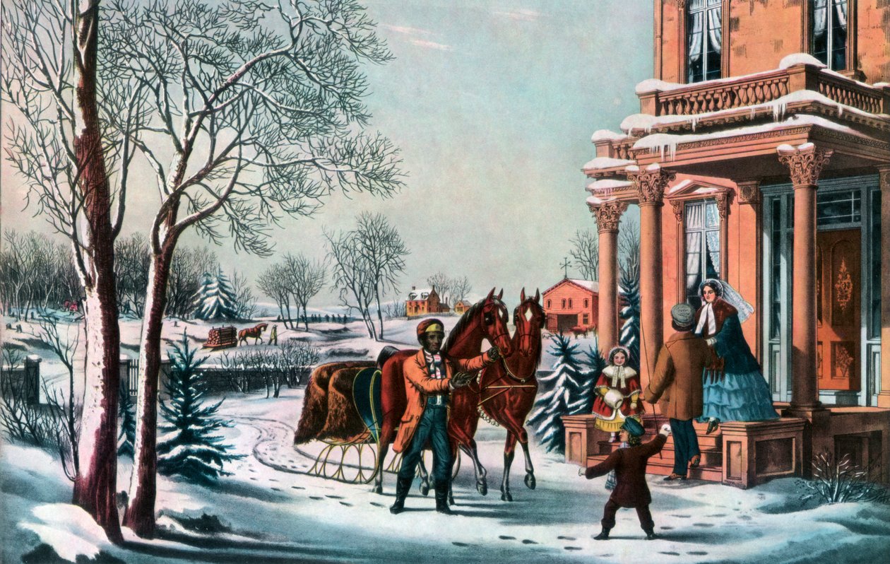 حياة البلد الأمريكي ، 1855. بواسطة كوريير وآيفز