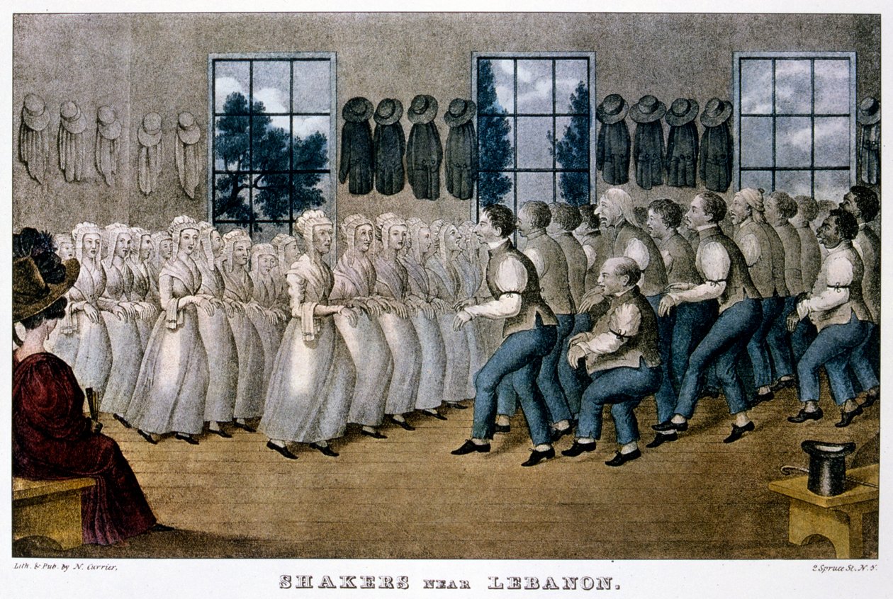 الهزازات بالقرب من لبنان ، c1870 بواسطة كوريير وآيفز