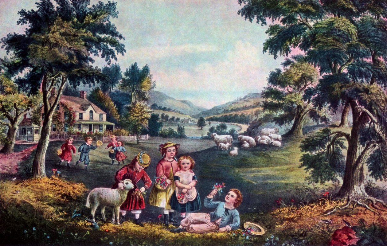 موسم الفرح ، الطفولة ، 1868. بواسطة كوريير وآيفز