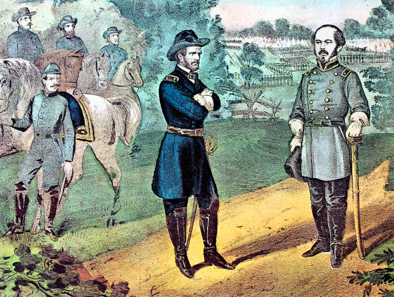 استسلام القوات الكونفدرالية في ولاية كارولينا الشمالية ، الحرب الأهلية الأمريكية ، 1865 بواسطة كوريير وآيفز