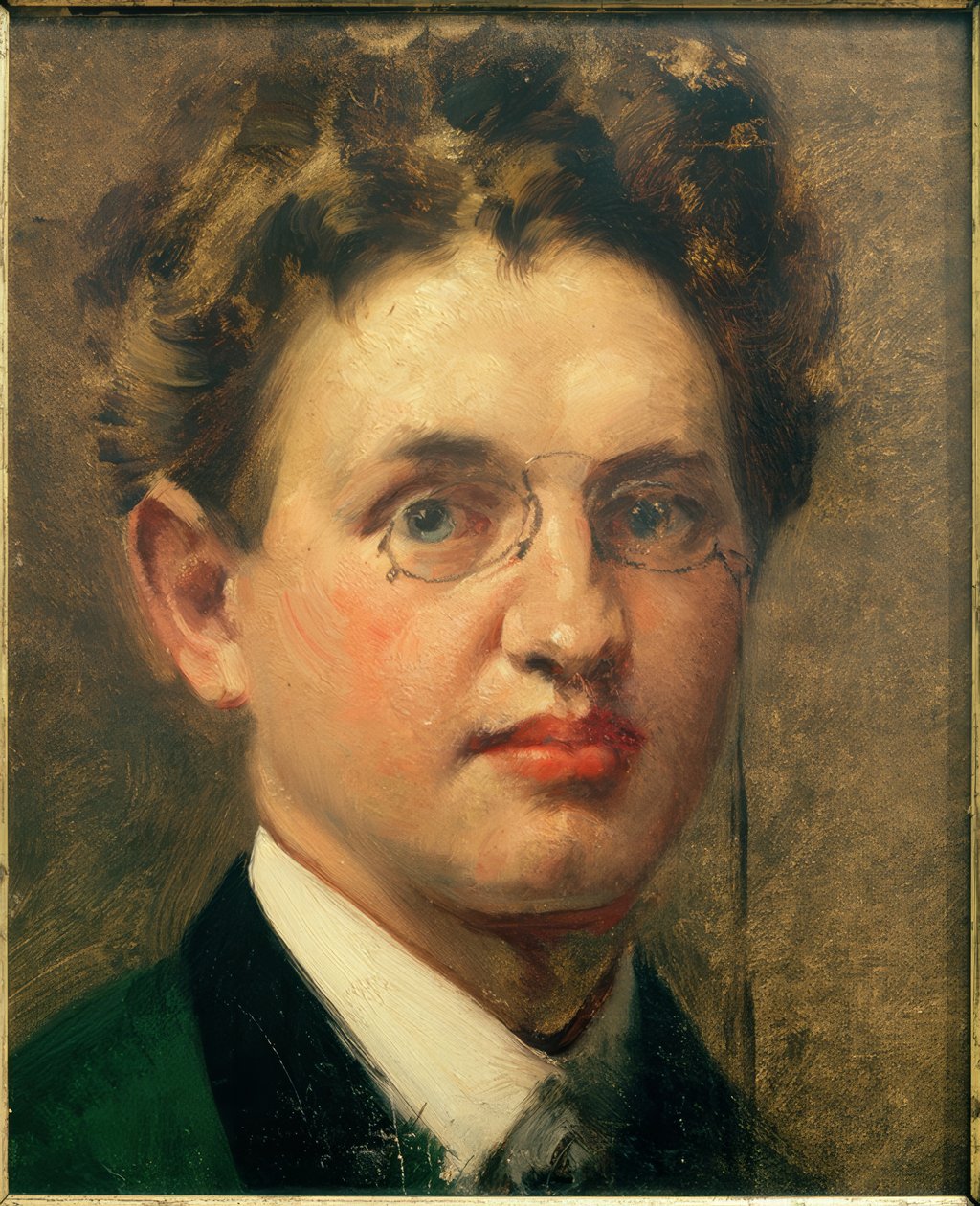 صورة ذاتية ، وجه en ، مع pince-nez بواسطة كيرت هيرمان
