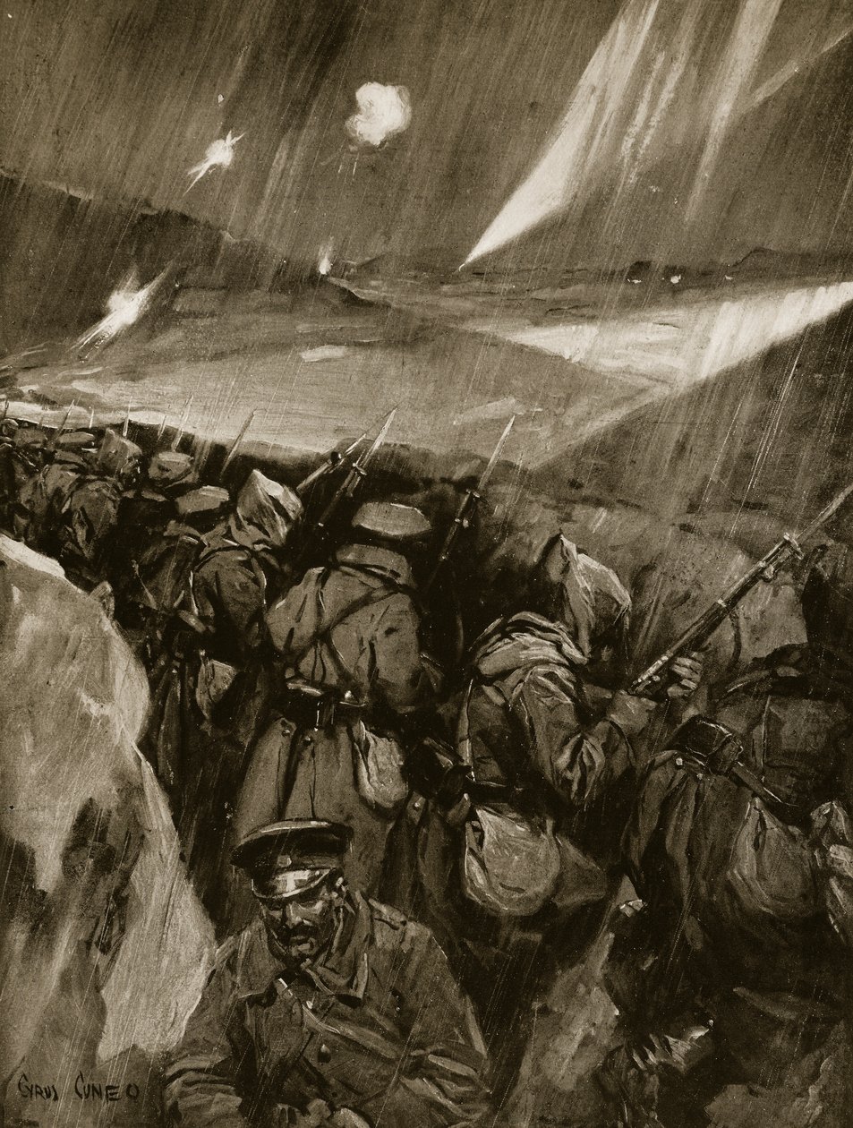 البلغار يحاصرون أدرنة ، 1912-1913 بواسطة سايروس كونيو