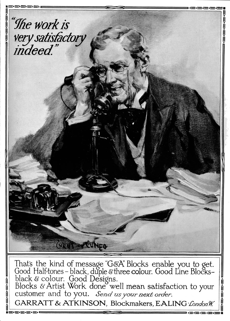 غارات وأتكنسون ، Blockmakers - إعلان ، 1916 بواسطة سايروس كونيو