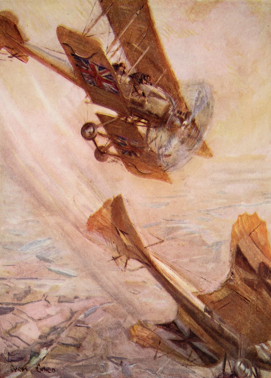 رسم توضيحي من `` Told in the Huts: The YMCA Gift Book &39;&39; ، نُشر عام 1916 بواسطة سايروس كونيو
