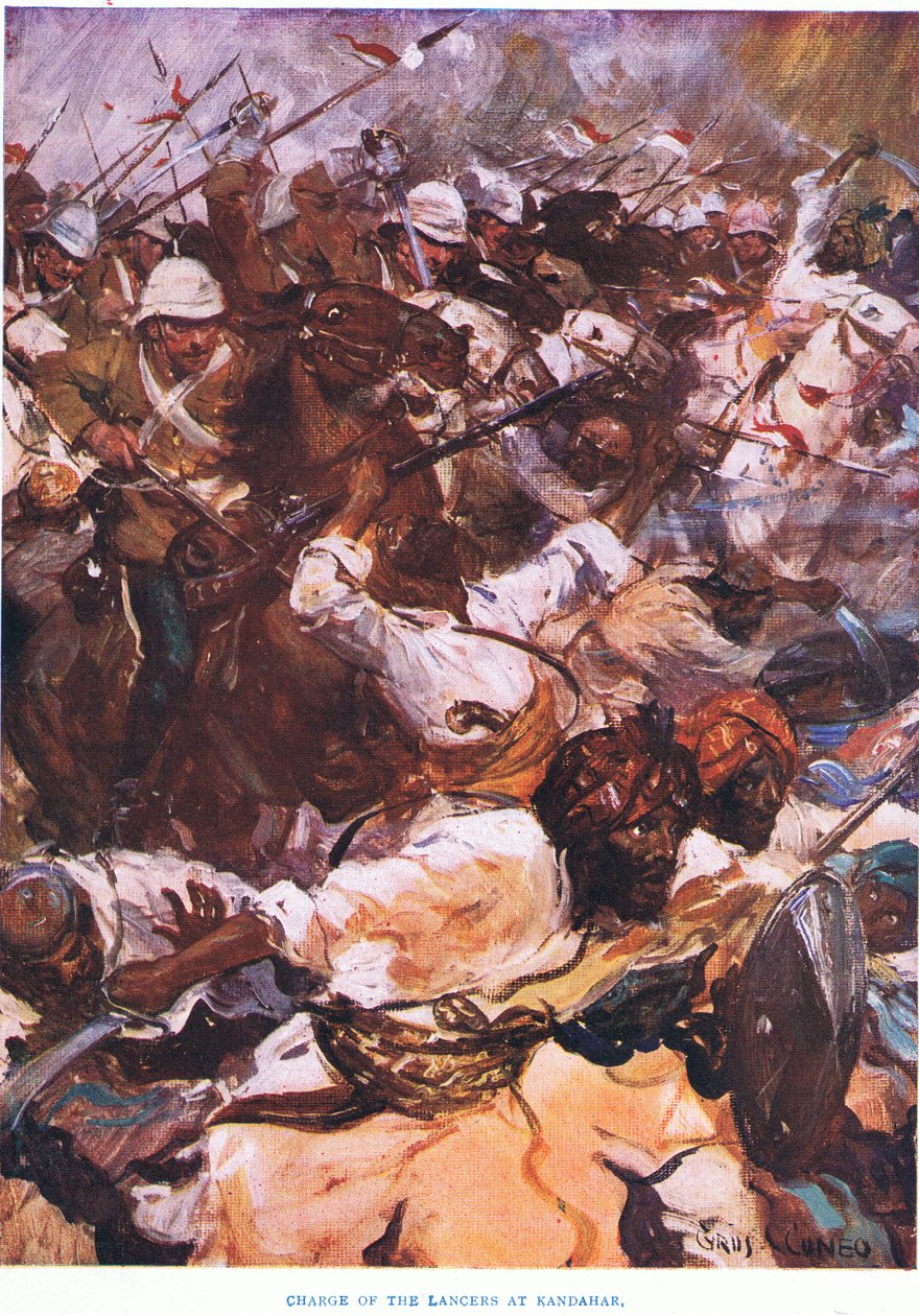 تهمة لانسر في قندهار 1915 بواسطة سايروس كونيو
