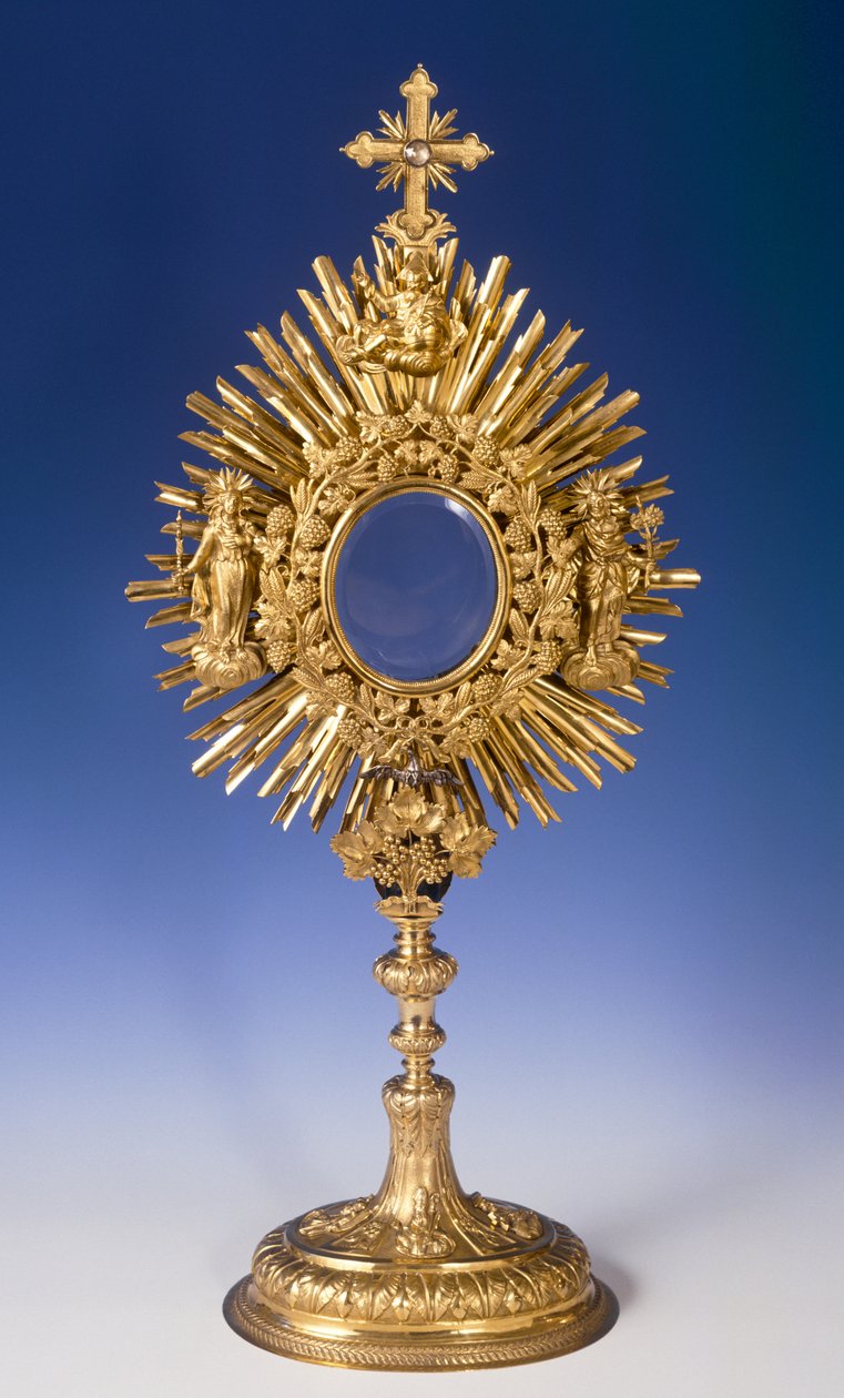 الباروك Monstrance (معدن مذهب) بواسطة المدرسة التشيكية