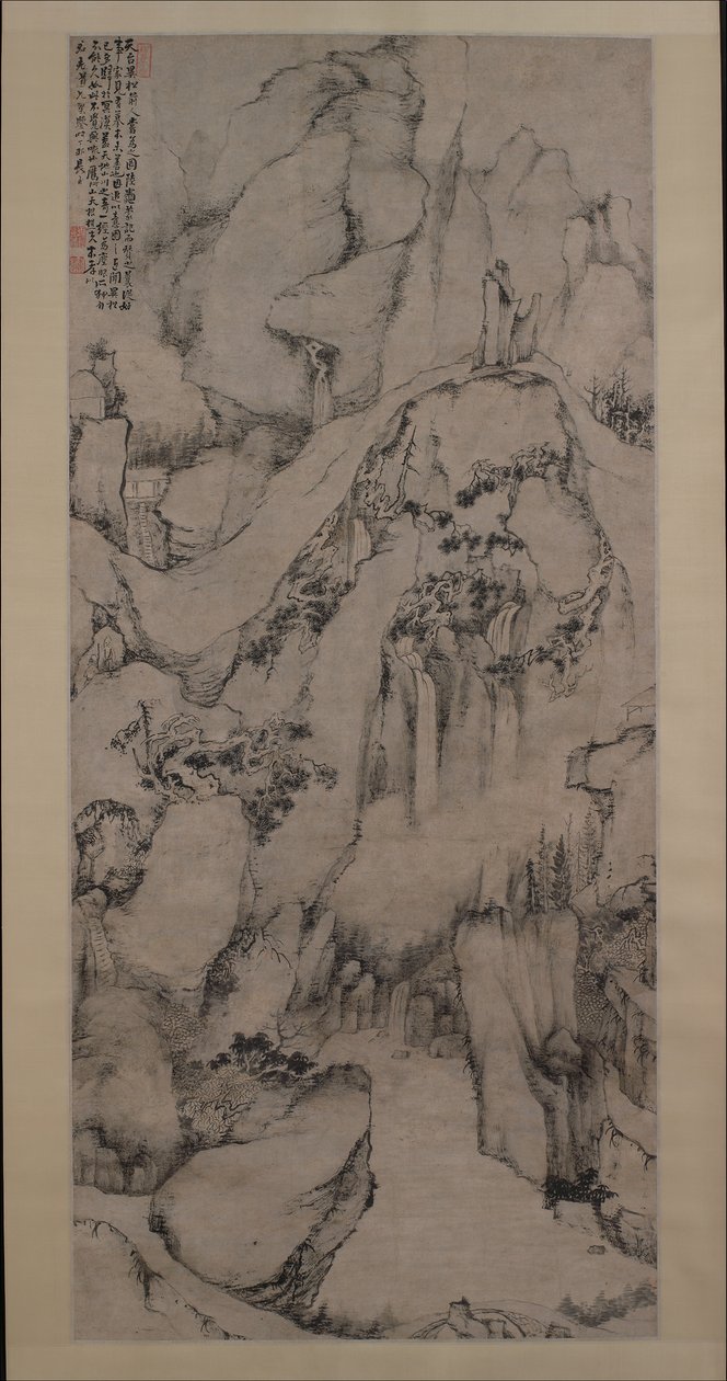 أشجار الصنوبر الغريبة لجبل تيانتاى 1687. بواسطة داي Benxiao
