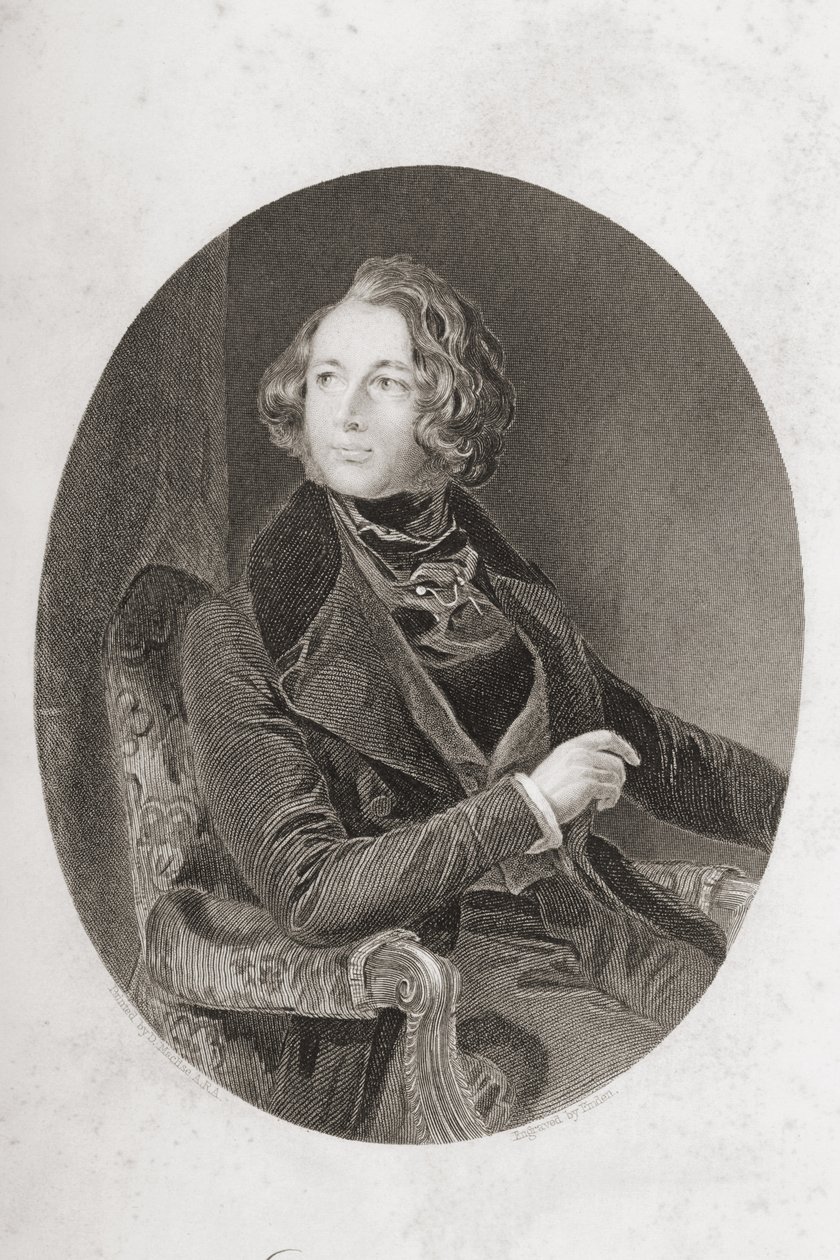 تشارلز ديكنز (1812-1870) منقوش بواسطة إمدن ، 1853 بواسطة دانيال ماكليز