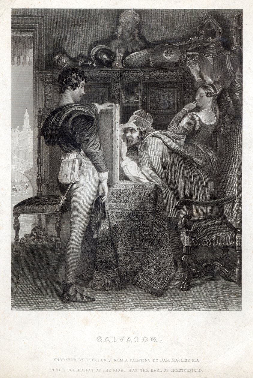 سالفاتور ، نقشها فرديناند جان جوبرت (1810-1884) بواسطة دانيال ماكليز