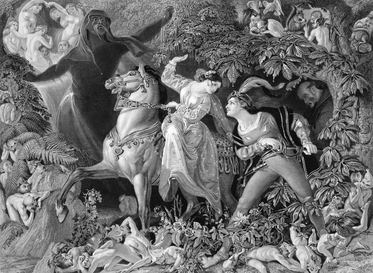 Undine ، محفور بواسطة Charles W. Sharpe (1818-99) 1855 بواسطة دانيال ماكليز