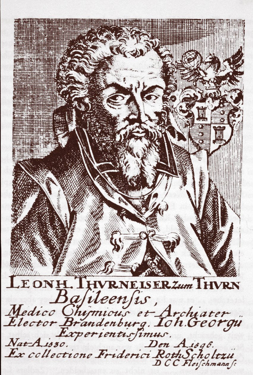 Leonhard Thurneysser zum Thurn ، من Quinta Essentia ، c.1569 بواسطة دانيال سيديل
