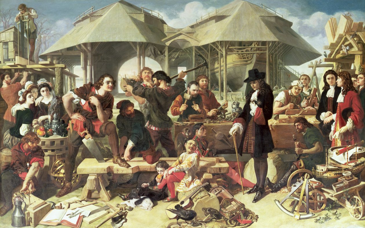 بيتر الأول العظيم (1672-1725) في ديبتفورد دوكيارد بواسطة دانيال ماكليز