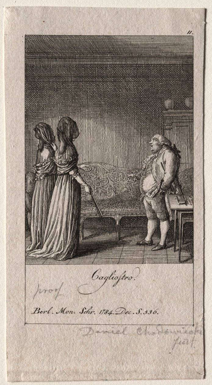 كاليوسترو ، 1784. بواسطة دانيال نيكولاوس شودويكي