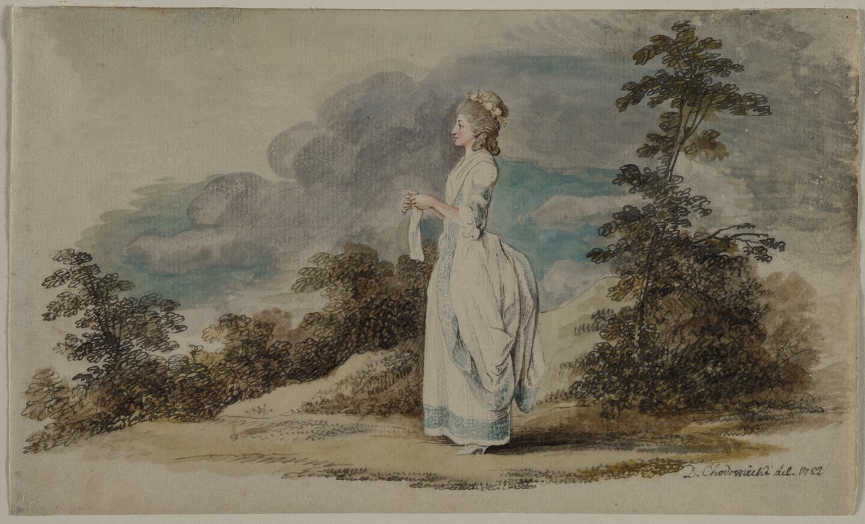 سوزان ابنة الفنانين في سن الواحد والعشرين ، 1782. بواسطة دانيال نيكولاوس شودويكي