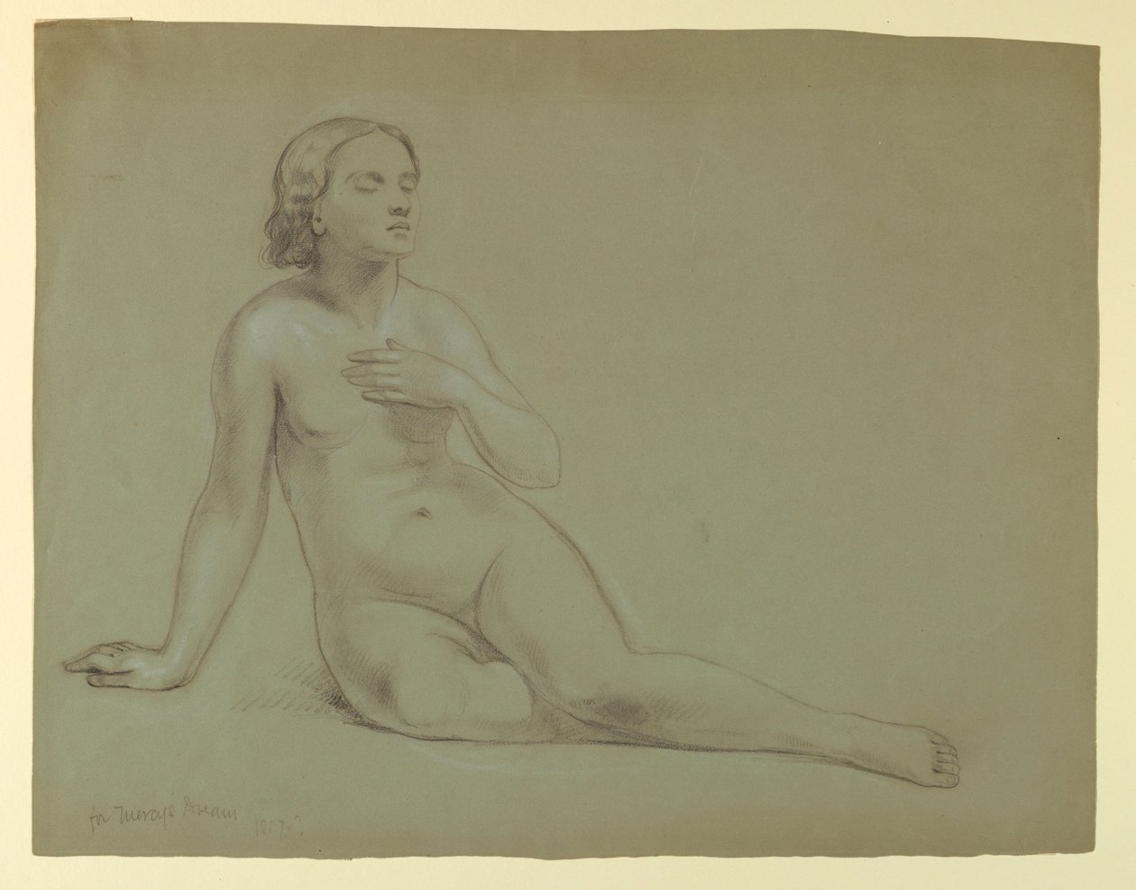 رسم، دراسة لـ "حلم الرحمة"، 1857 بواسطة دانييل هنتنغتون