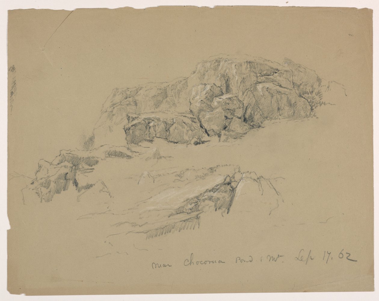 Rock Ledge بالقرب من Chocorua Pond and Mountain بواسطة دانييل هنتنغتون