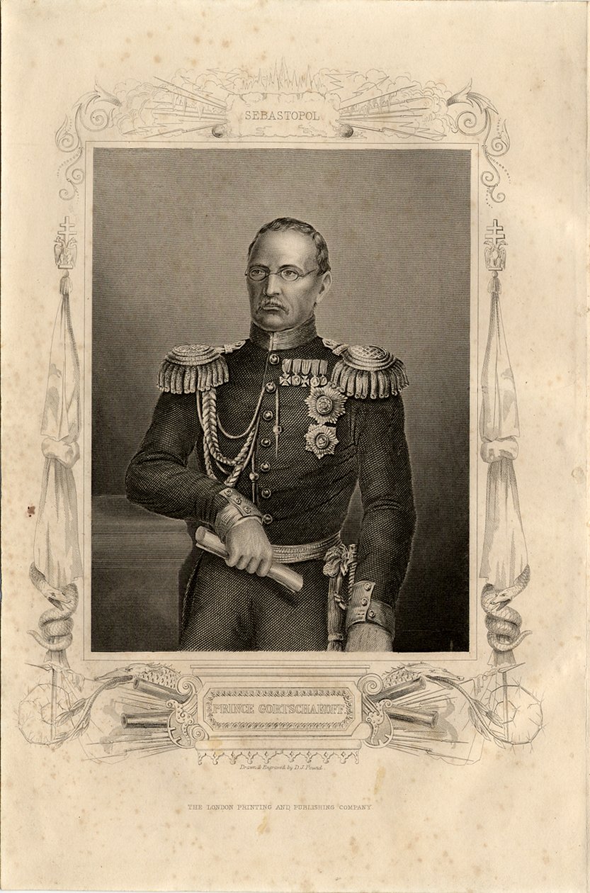 صورة للأمير ميخائيل دميتريفيتش جورتشاكوف 1795-1861 ، 1856 بواسطة دانيال جون باوند