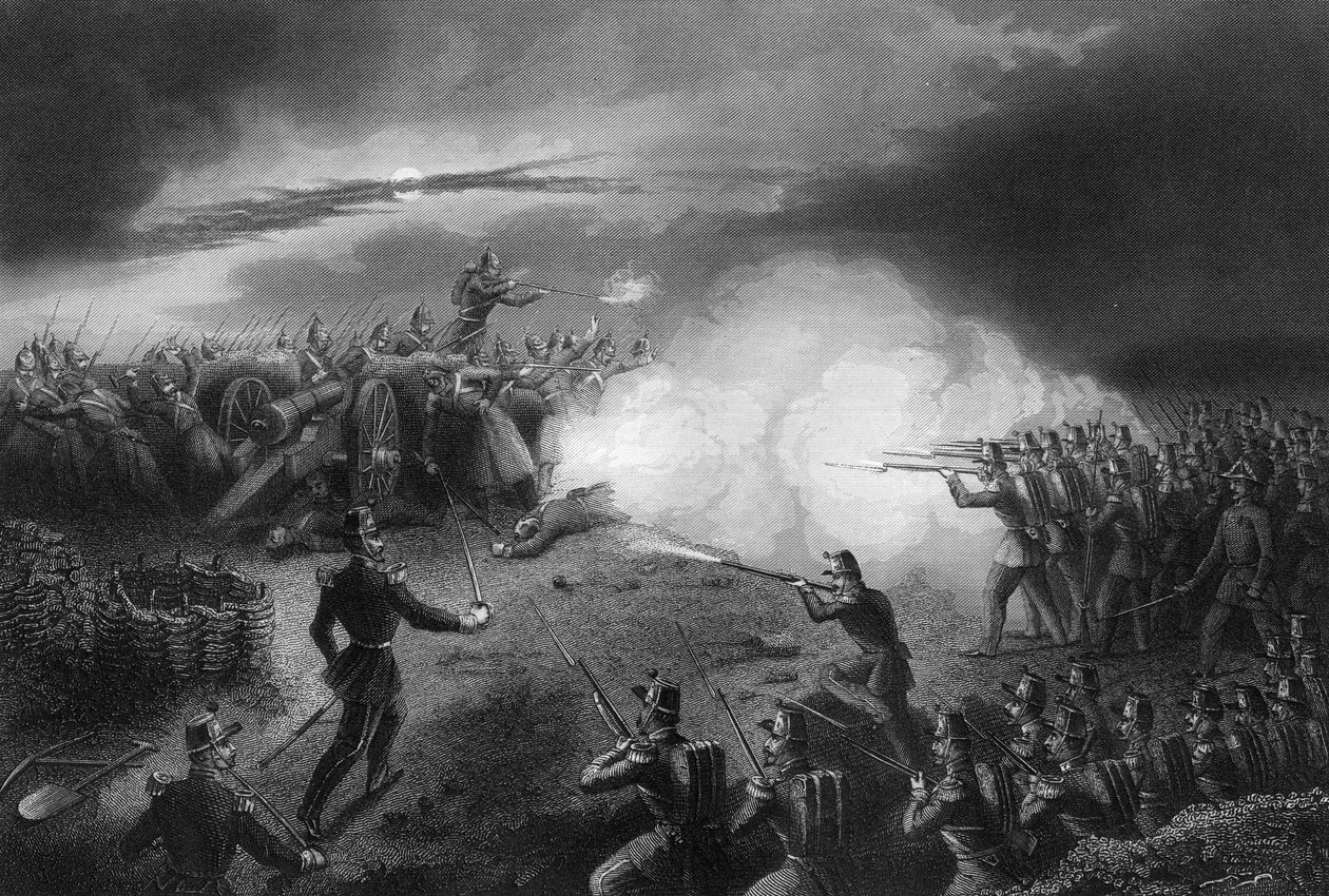 هجوم وصد الروس ، قبل سيباستوبول ، حرب القرم ، 1857 بواسطة دانيال جون باوند