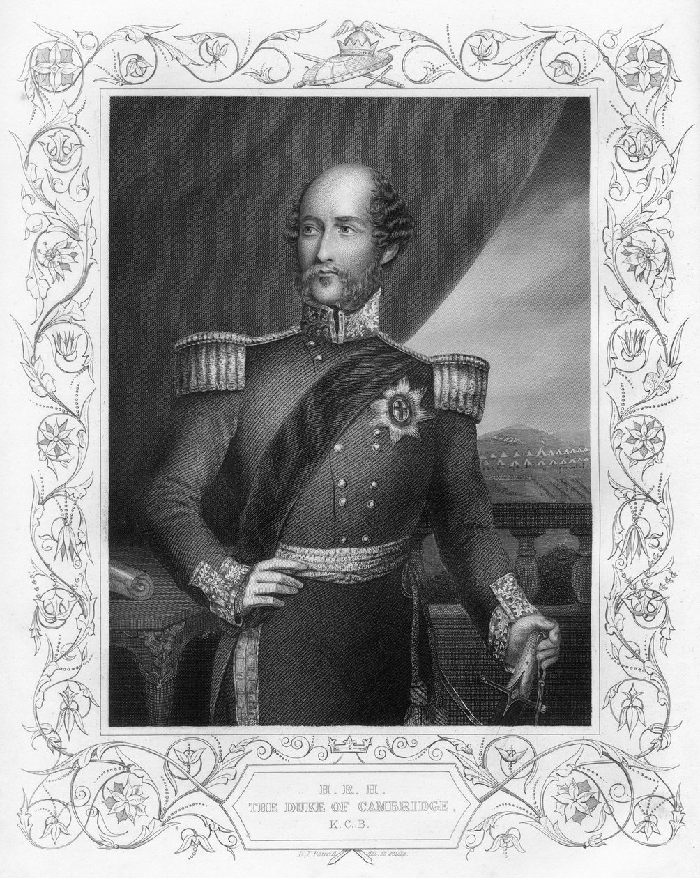 الأمير جورج 1819-1904 ، دوق كامبريدج ، 1857. بواسطة دانيال جون باوند