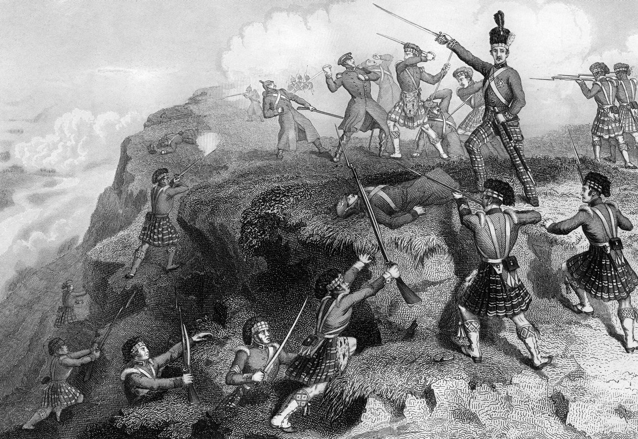 يهاجم المرتفعون المعقل الروسي ، معركة ألما ، 1854 ، 1857 بواسطة دانيال جون باوند