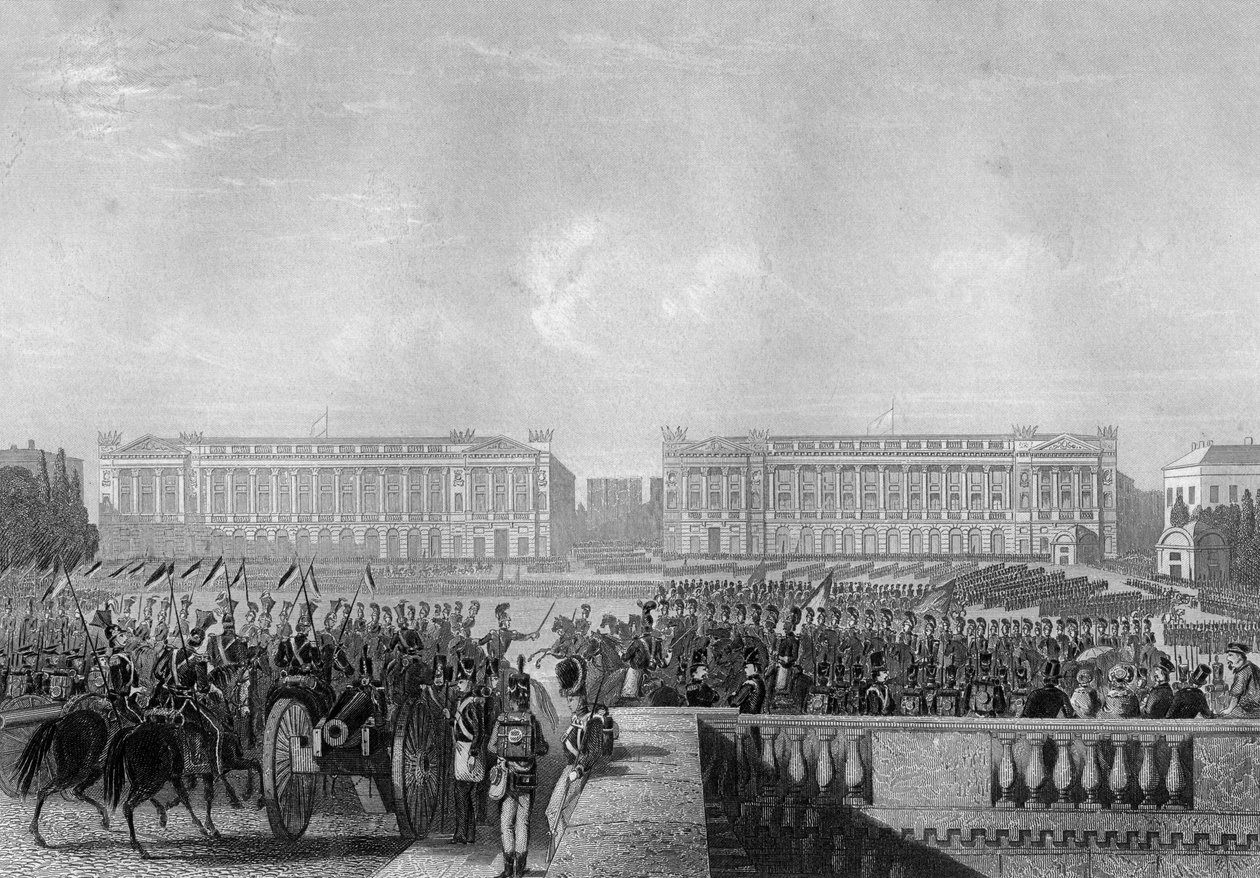 دخول الحلفاء في باريس ، 1815 ج 1857 بواسطة دانيال جون باوند