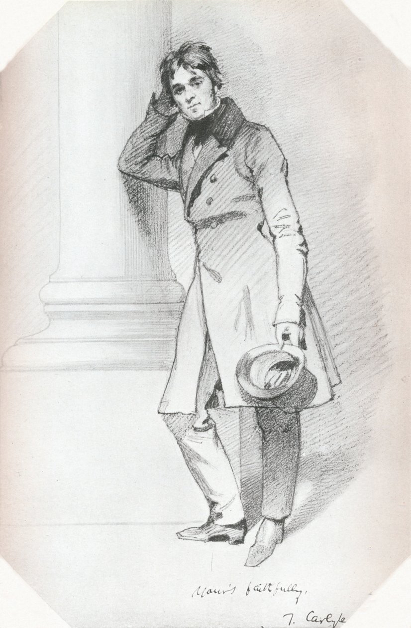 صورة لتوماس كارليل ، مؤرخ وفيلسوف ، c1830 بواسطة دانيال ماكليز