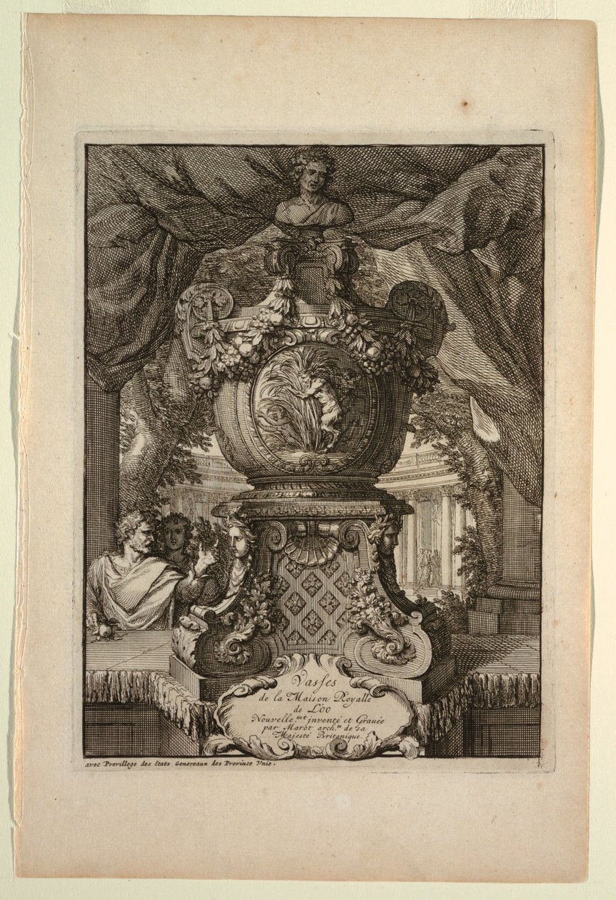 صفحة العنوان ، Vasses de la Maison Royalle de L'oo Newly (Vessels of the Royal House of L'oo) بواسطة دانيال ماروت
