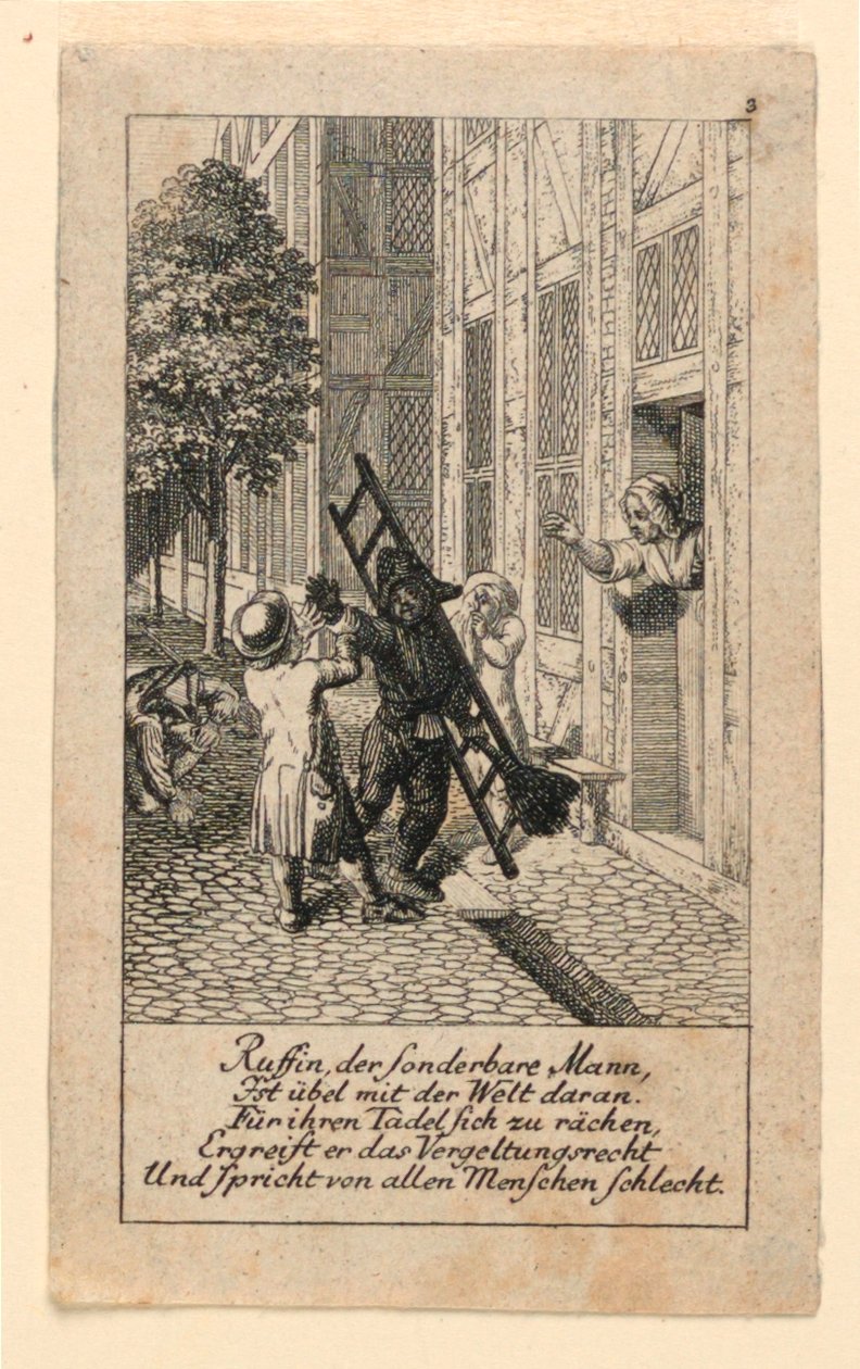 الانتقام ، رسم توضيحي لـ "Königl: تقويم الأنساب Grosbrit [العاني] لعام 1780 سنة Lauenberg بواسطة JG Berenberg" بواسطة دانيال نيكولاوس شودويكي