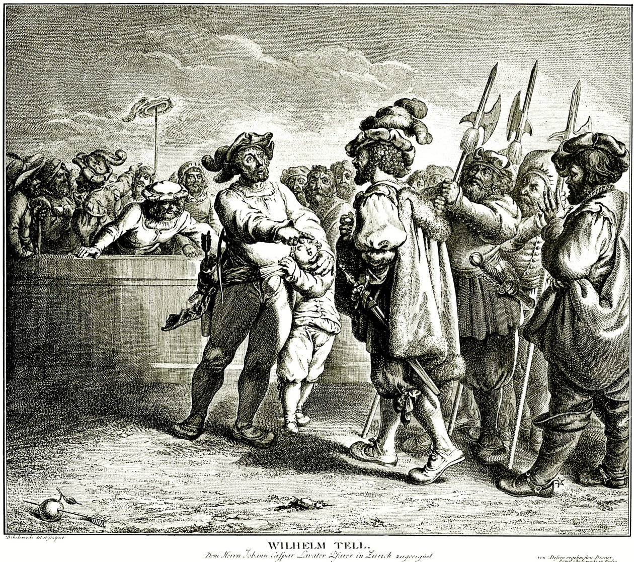 وليام تيل ، 1781. بواسطة دانيال نيكولاوس شودويكي