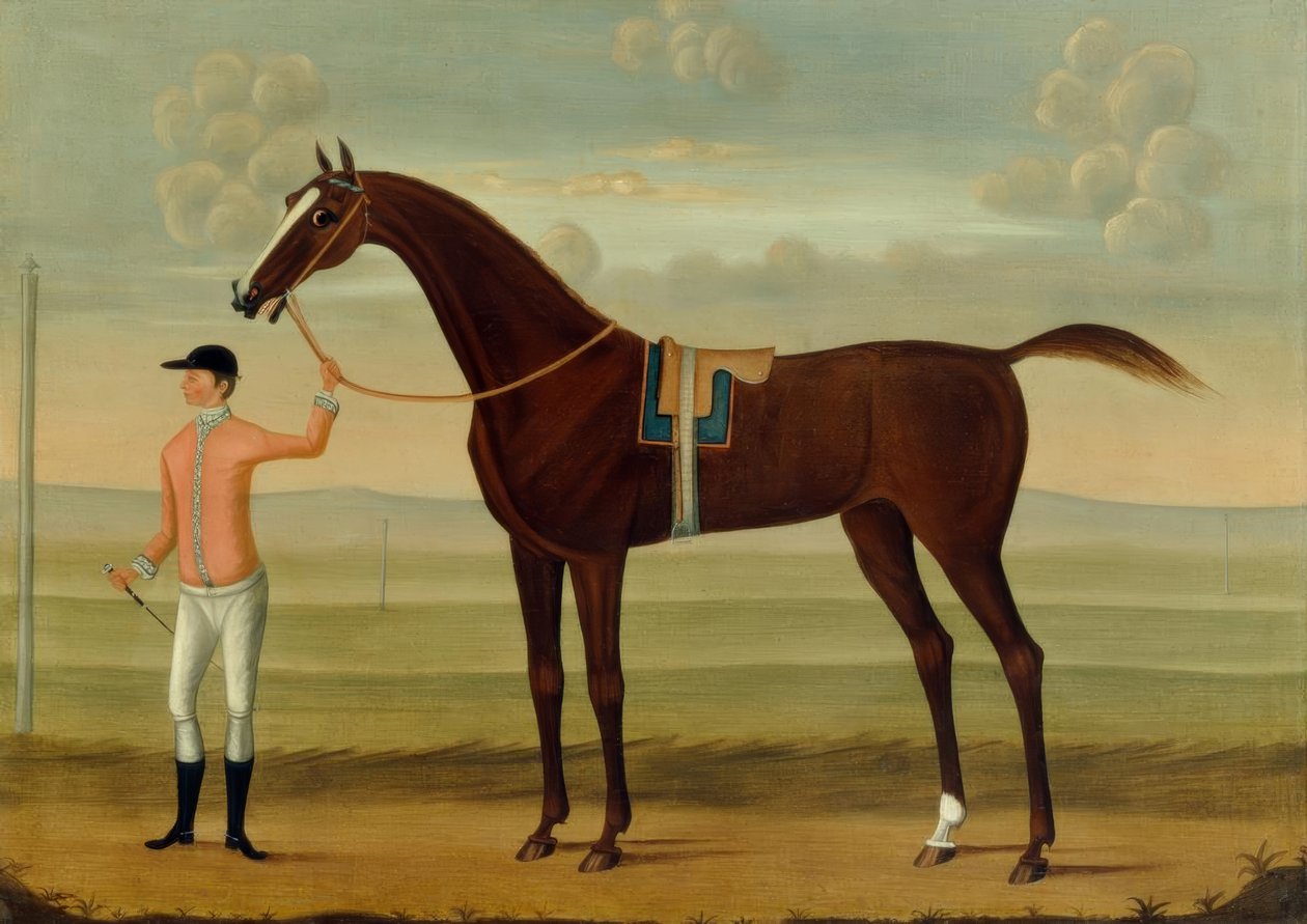 A Racehorse مع جوكي له في مضمار السباق بواسطة دانيال كيغلي